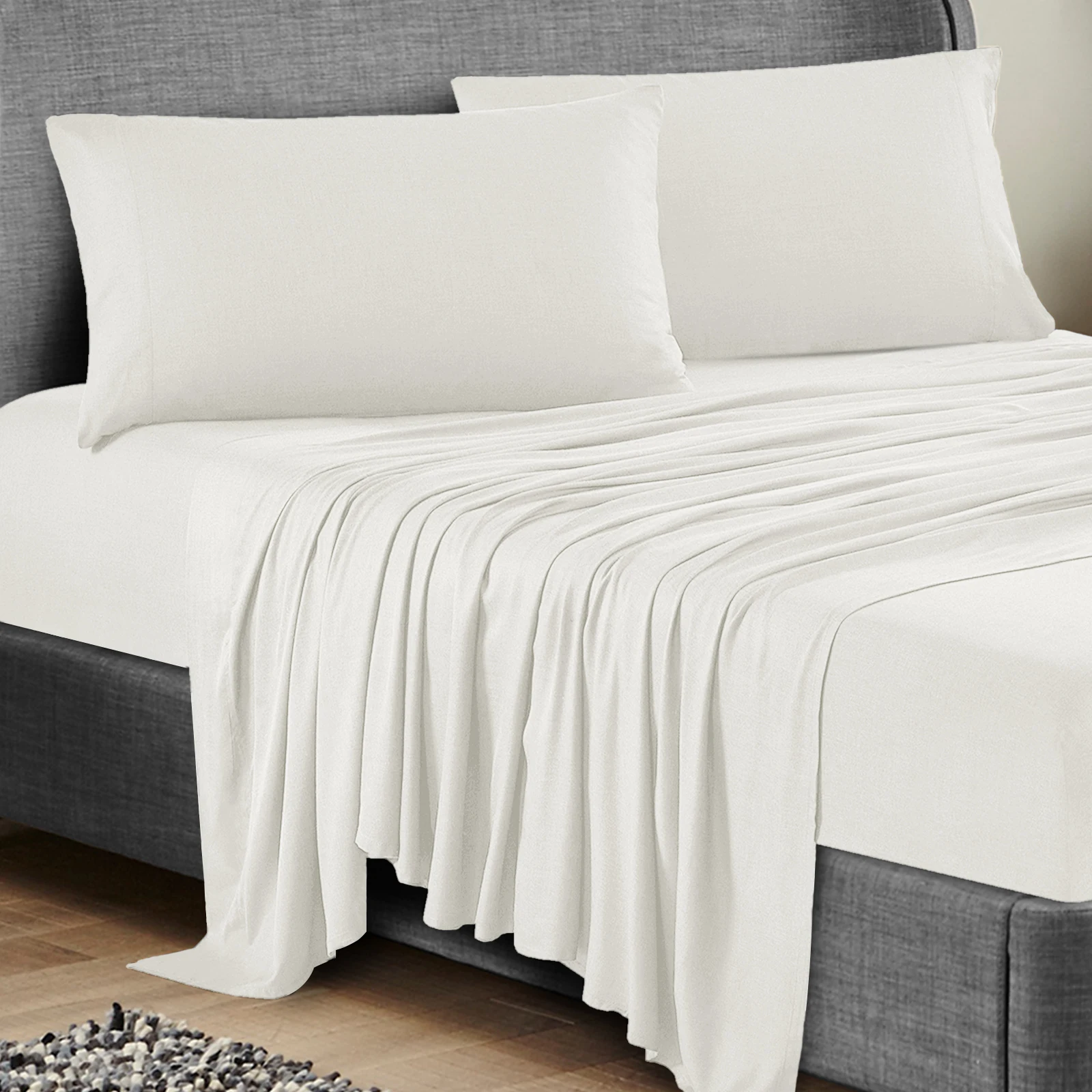 ALPHA TEXTILE bed sheet set with pillow case Rayon bed sheets set fabric fitted bedsheets basicJuego de ropa de cama pillow case