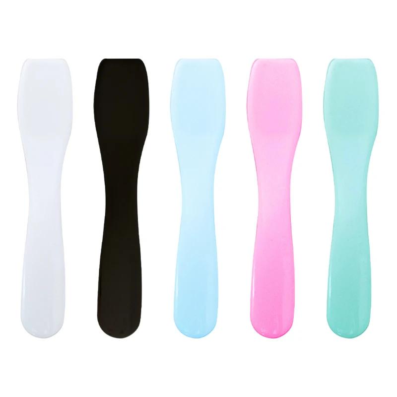Mini Cosmetic Spatula Scoop Disposable White/Cosmetic Spatula/Plastic Spoon for skin care