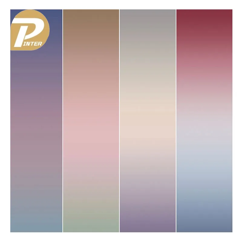 2024 Hot selling  Wholesale Custom Digital Print Ombre Design Satin Silk Fabric for Dress