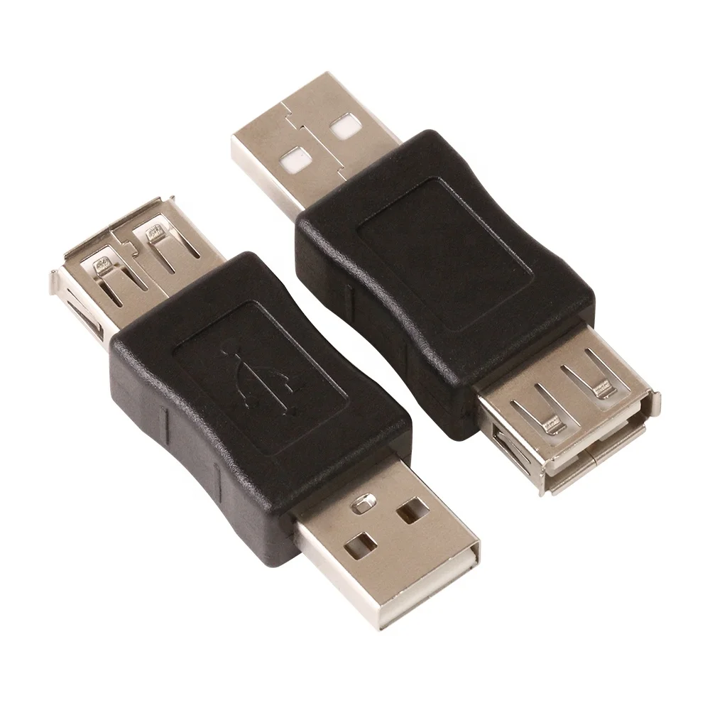 Черный Удлинитель USB 2 0 Type A папа-мама адаптер для ПК ноутбука