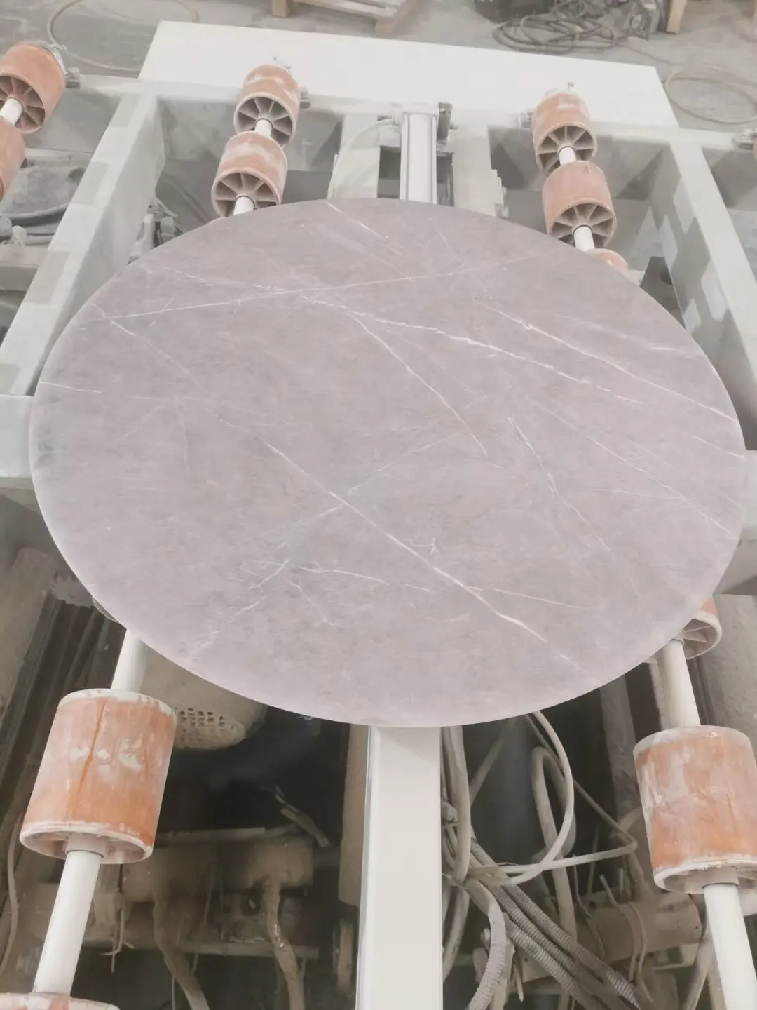 Artificial stone coffee tables inkjet marble round dinning tables