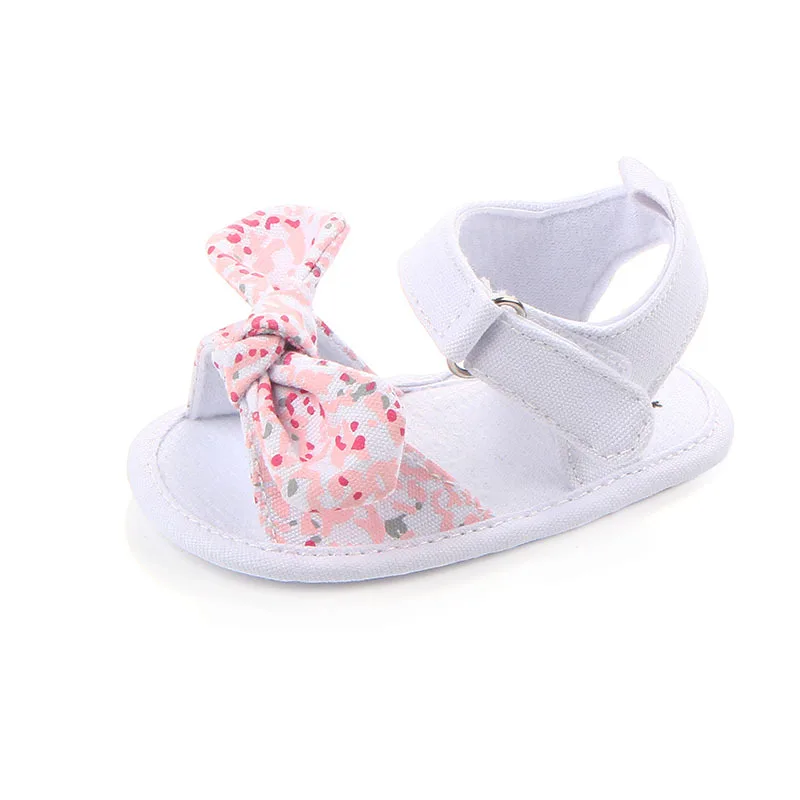 Холст с бантом для малышей новорожденных Shoes1 пара детей спортивный костюм маленьких мальчиков и девочек сандалии на нескользящей подошве