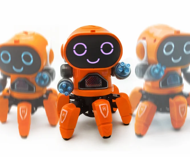 Six Claw Electric Robot Kit Kid Educational Set Diy Toy for Child with Music 7