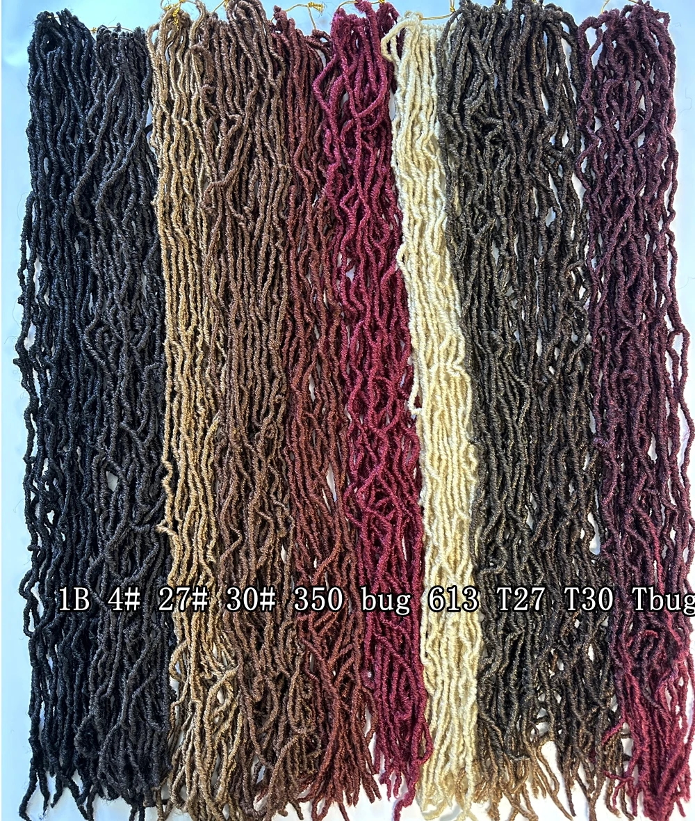 Crochet Hair  Goddess Faux Locs  Long Curly Dreadlocks Pre Looped 14 18 24 30 36 inches Soft Locs