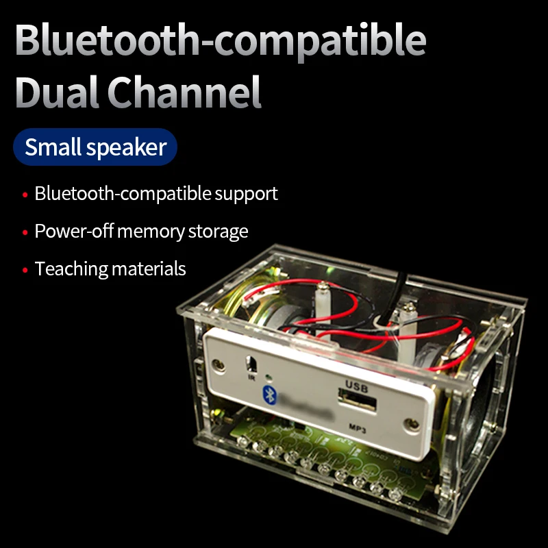 DIY Bluetooth-compatible Speaker Kit Electronics Soldering Training Welding Teaching Electronic Kit Audio with Instruction