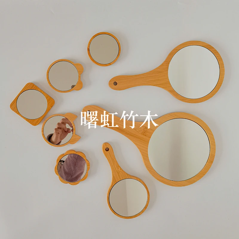 Cosmetic Compact Makeup Mirror Handheld Mirrors Girls Travel Mini Mirror