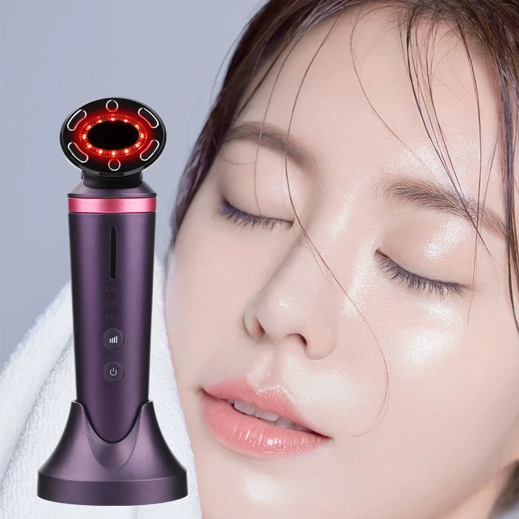 Free Sample 2021 Updated New Rf Beauty Device Face Ems Luxury Tool Face Skin Massager