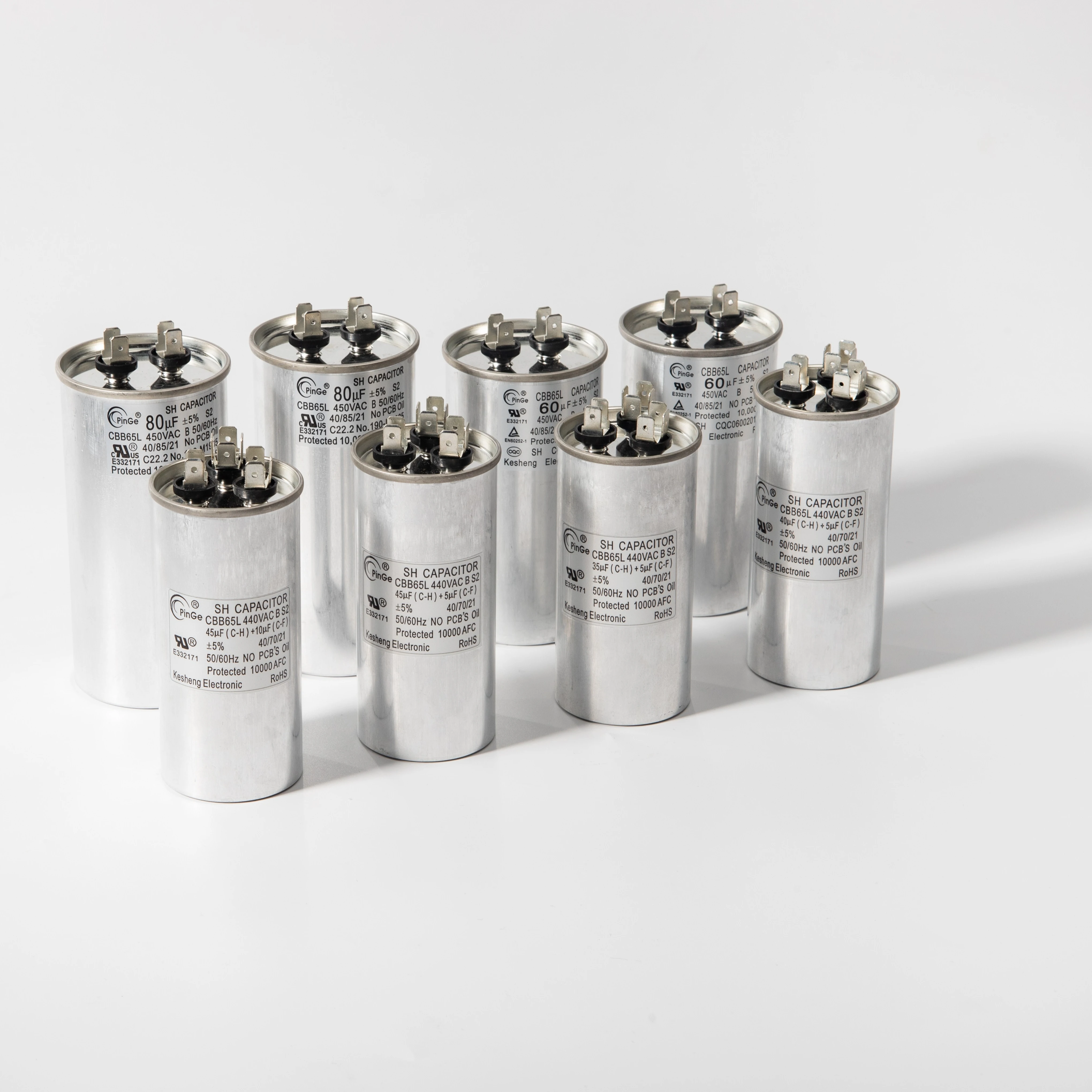 Start Capacitor CBB65 Dual Run Ac Capacitor 20Uf Capacitor