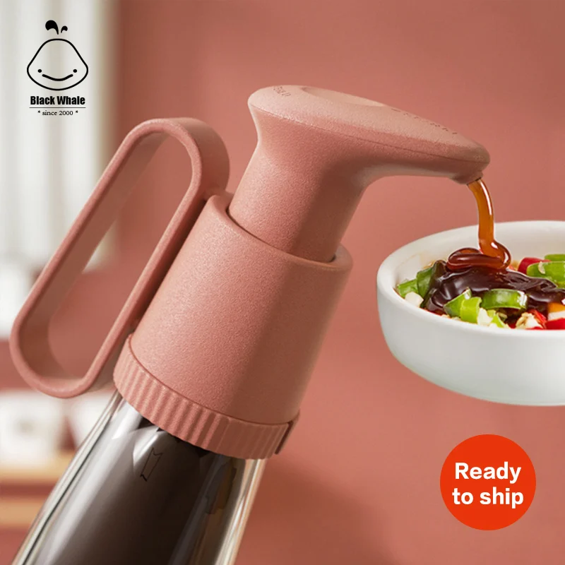 Syrup Bottle Nozzle Pressure Oil Sprayer Household Oyster Sauce dispenser Plastic Pump Push-type Tools snap on fit lotion pumps