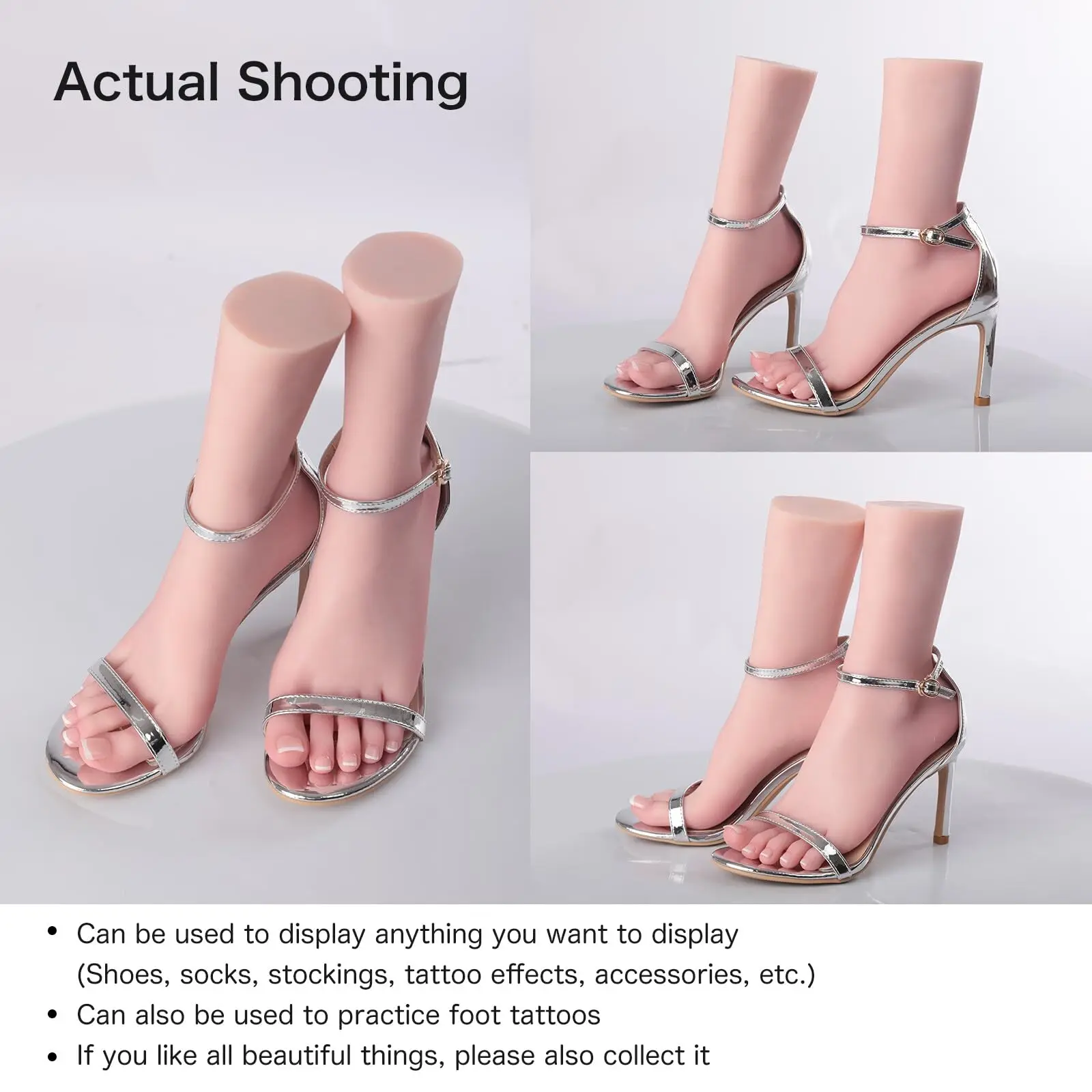 Support sample Silicone Foot Mannequin Training Display Nail Practice False Foot Prosthesis Model Fake Silicone Foot