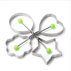 Stainless Steel Fried Egg Mold Rings Shaper Pancake Maker With Handle For Frying Cooking