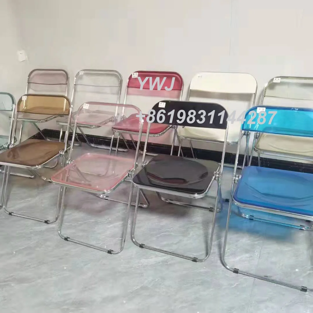 Modern Transparent folding plastic chairs folding acrylic chair wedding acrylic chair