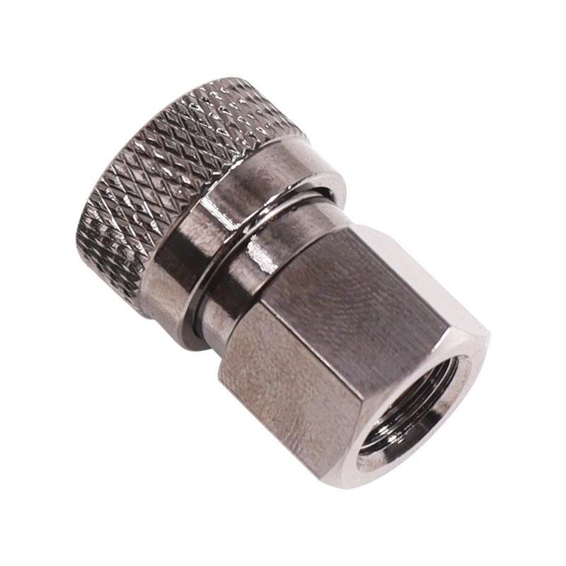 Paintball PCP HPA Stainless Steel Female Quick Disconnect Adapter Adaptor 8mm Nipple Plug 1/8NPT, M10*1, 1/8BSPP