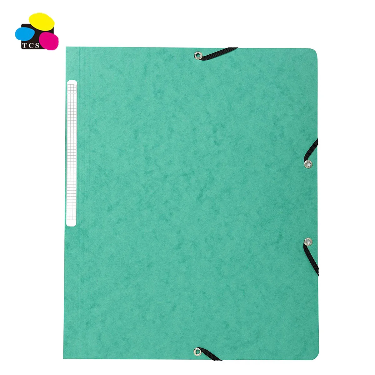 Handmade Paper File Folder Of 2-Flap With Elastic 10pcs packed Holding 200 Sheets For Office Stationery