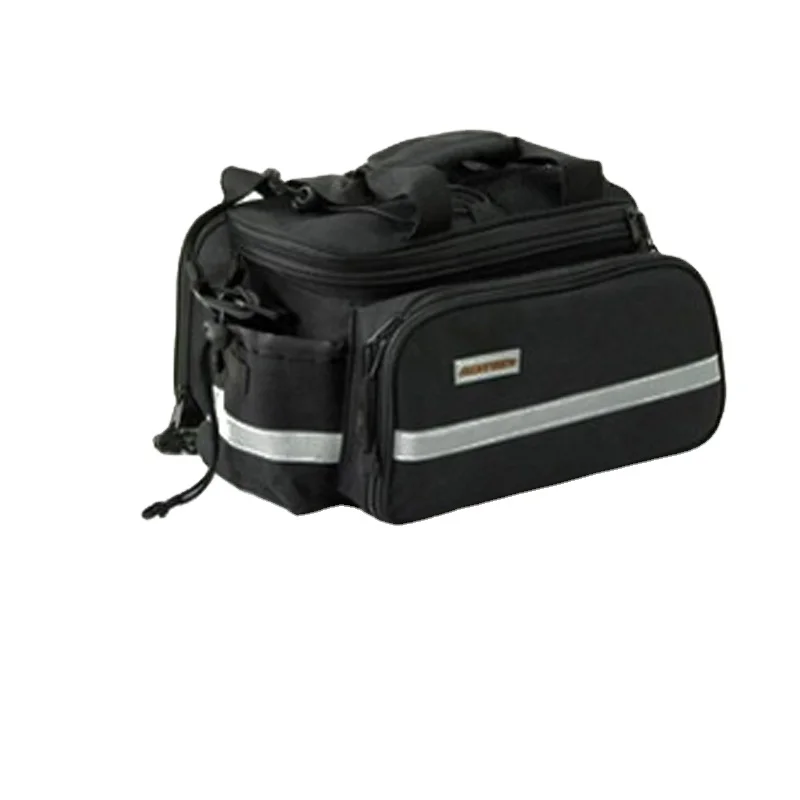 Mountain bike bicycle small rear shelf rack bag with rain cover