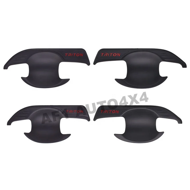 Black or Chrome Color Whole Kit Plastic Tail Lamp Headlamp Cover for Triton L200 2019
