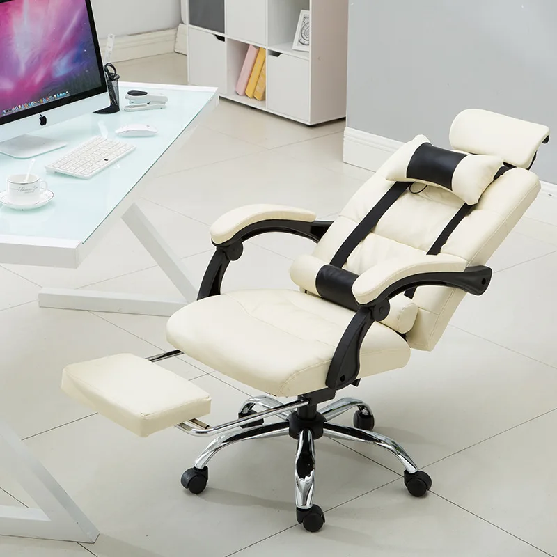 Cheap leather office chair can recline office chair with caster back