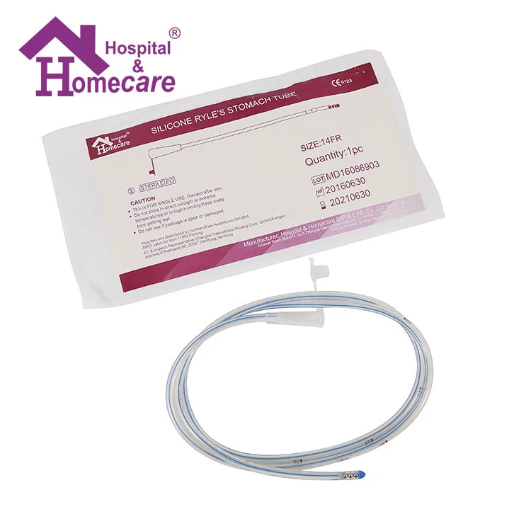 Медицинская силиконовая трубка для живота Ryle с сертификатом CE ISO