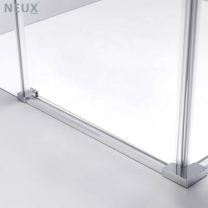 Tempered Glass Shower Room Bathroom Square Corner Sliding Door Shower Enclosure