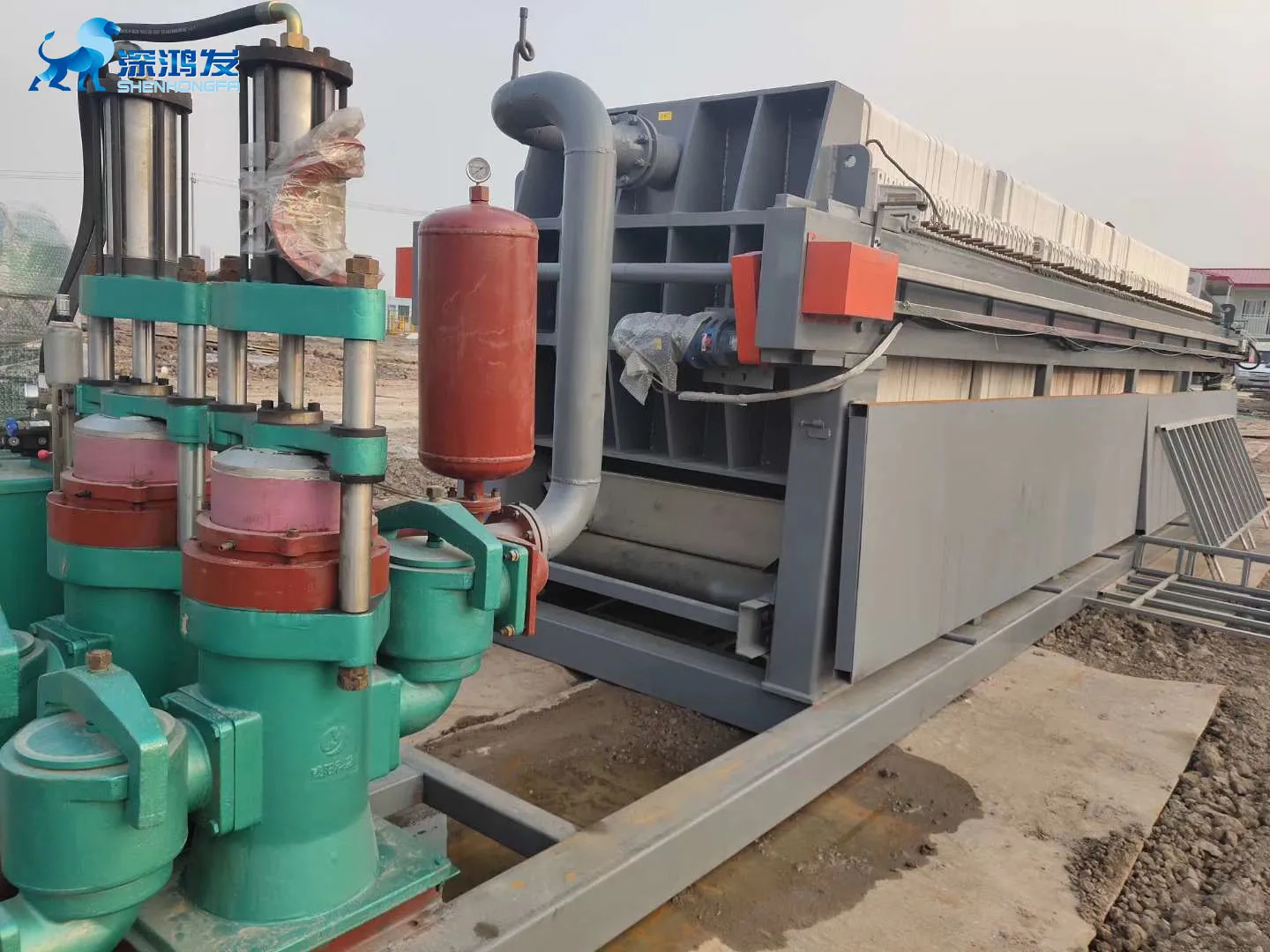 Dewatering of Mine Tailings 870 Filter Press automatic filter press price