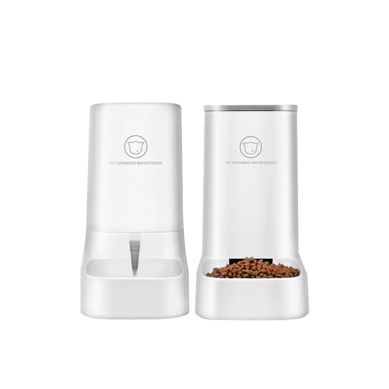 Pet cat dog pet automatic feeder Large capacity gravity supplies automatic water feeder for dog feeder set