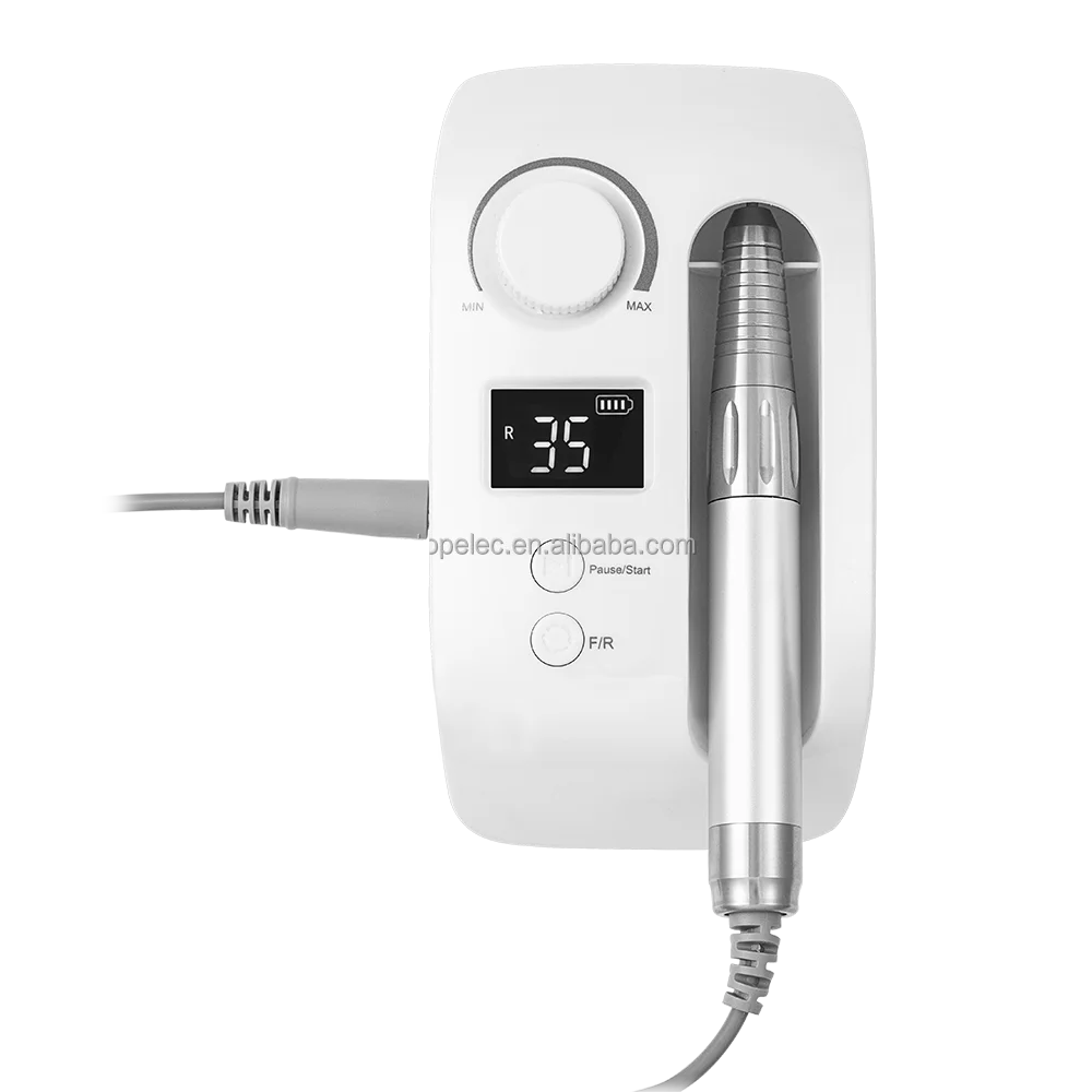 2023 Electric Rechargeable Nail Drill Machine Powerful Brushless Motor Professional Salon Manicure E File 35000Rpm High Torque