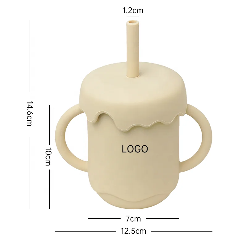 Wholesale Eco Friendly Non Spill Leak Proof New Product Food Grade BPA Free Silicon Training Toddler Sippy Silicone Baby Cups