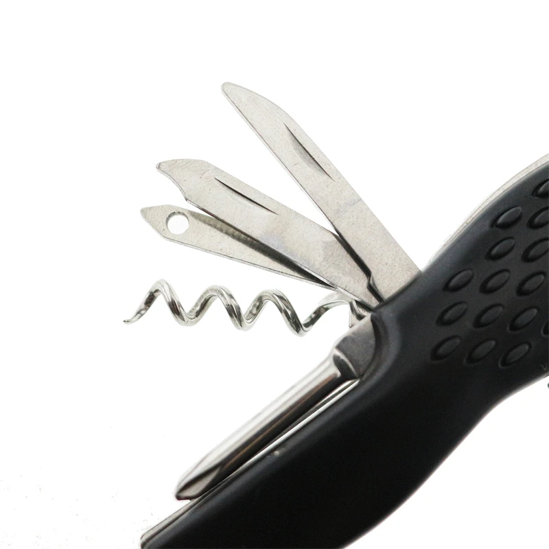 High quality 11 in 1 stainless steel multi knife utility EDC pocket multitool knife
