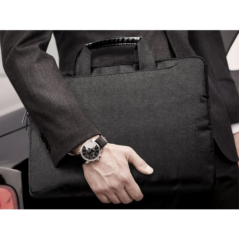 MoKo ISO BSCI custom factory shockproof Online Shopping Laptop bag Hand Shoulder Strap Sleeve Case Bag Briefbag 12 13.3 13.5