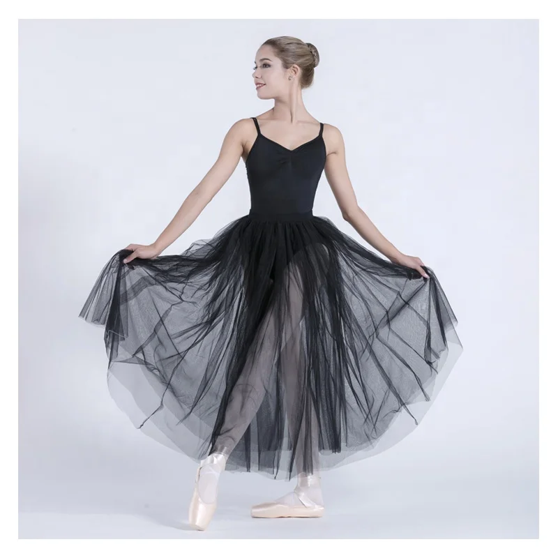 2019 New Arrival classical ballet tutus ballet bodices tutu with two layers long ballet tutu professional