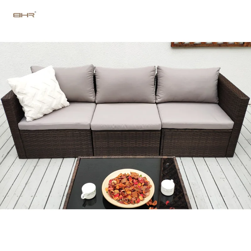 Garden Patio Villa Hotel Conversation Sofa Set Out Door Furniture Garden Rattan New Design Cheaper Fashion Outdoor Furniture
