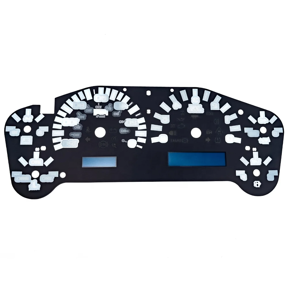 Professional Factory Custom silk screen prints 2d car dial digital dashboard instrument cluster faceplate speedometer gauges