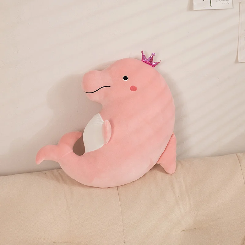 Custom High Quality New Design Blue Plush Big Stuffed Soft Dolphin Doll Toy
