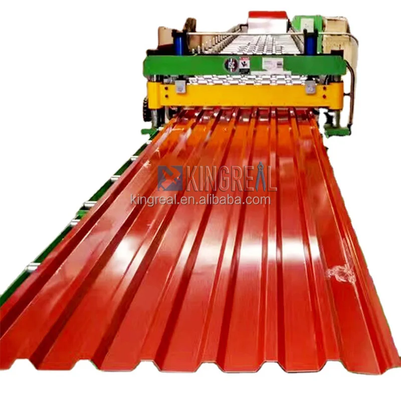 KINGREAL Corrugate Roofing Sheets Roll Forming Machine iron Roof Tile Making Machine Corrugated Sheet Making Machine India