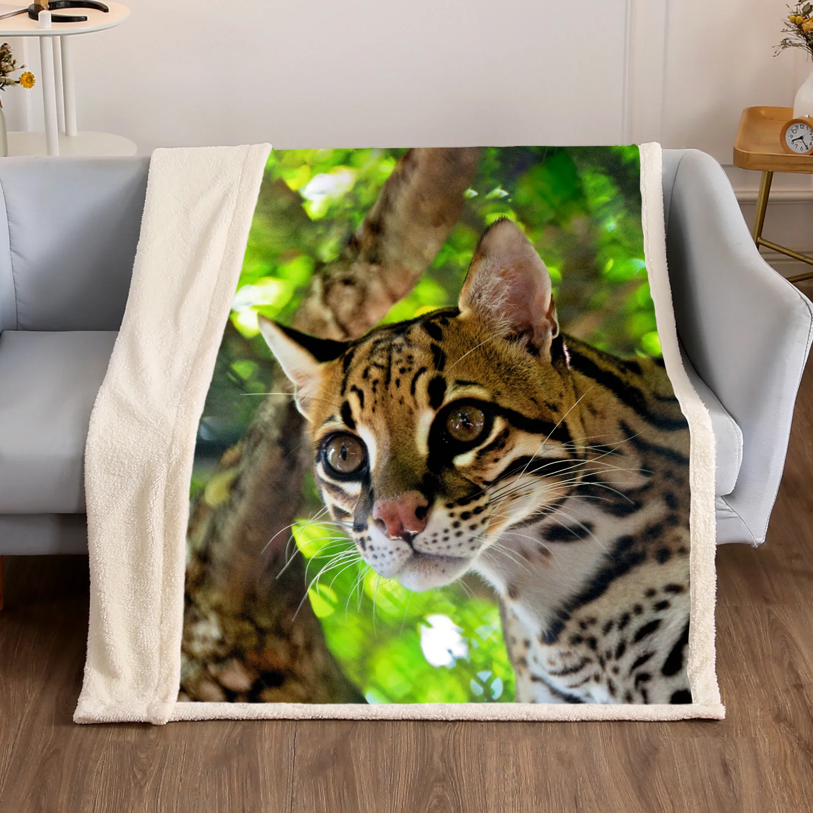 Custom Pattern Size Sofa Fleece Blanket Wholesale Sherpa Polar Wool Blankets For Winter