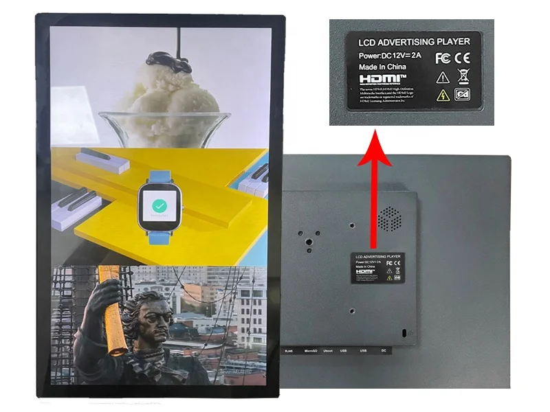 Заводская 15 6 'портативный монитор с системой android и сенсорным экраном