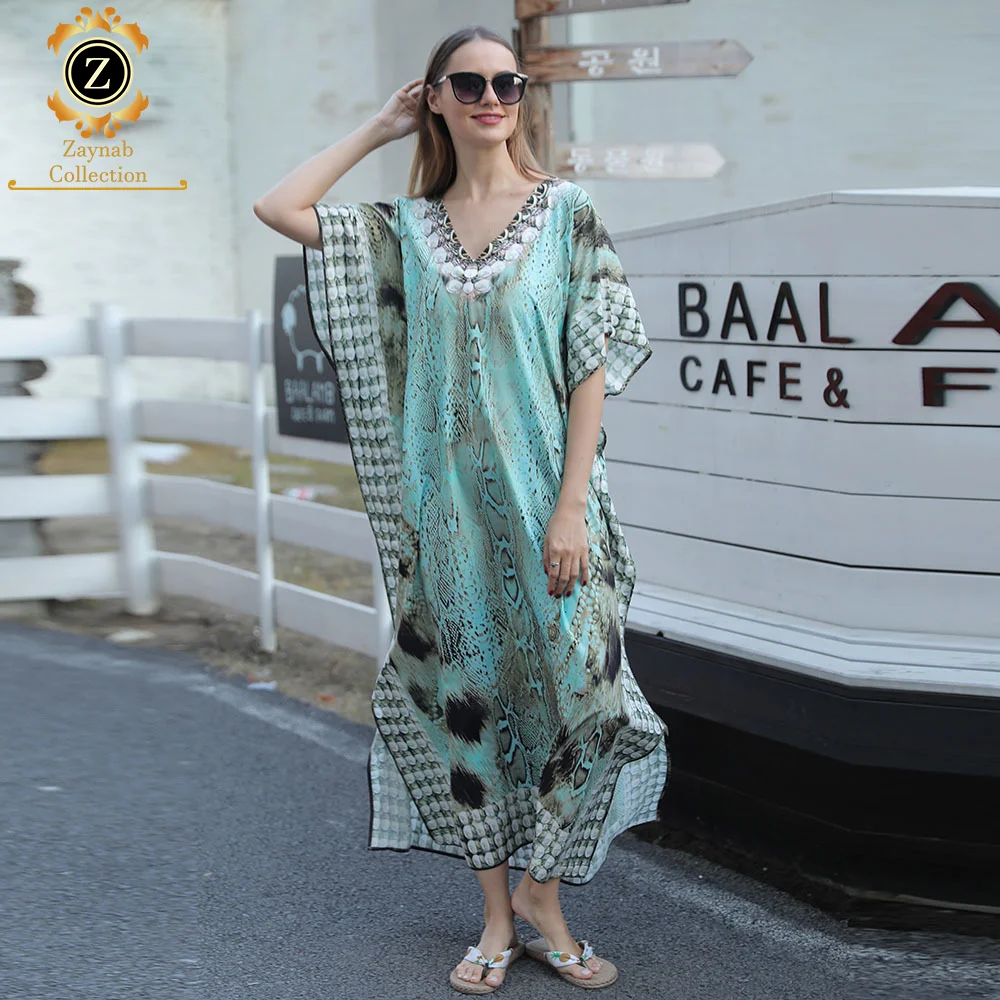 Zaynab Kaftan Abayas Open Wholesale Women Dubai Islamic Clothing Custom Fabric Material Kaftan Abaya Women Muslim Dress Kaftan