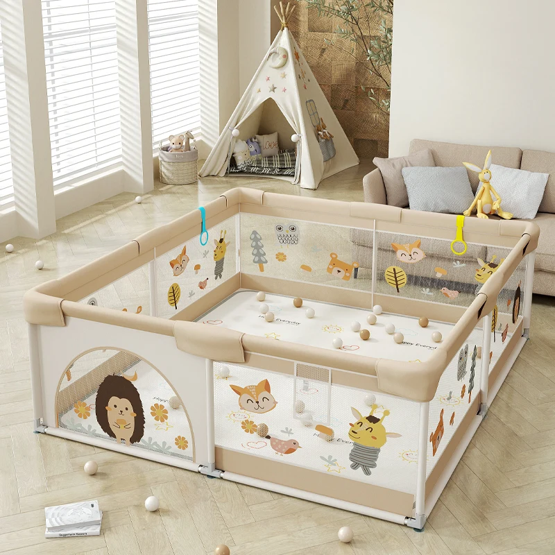 indoor kids Oxford cloth folding playpen baby safety fence play pen baby playpen for children fabric baby playpen