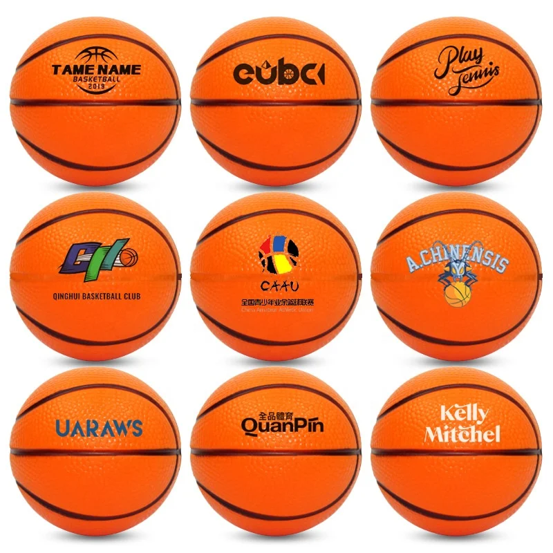 Hot Sale Custom Logo PU Foam Basketball Anti Stress Promotional Toys Stress Ball Squeeze Fidget Sensory Toys