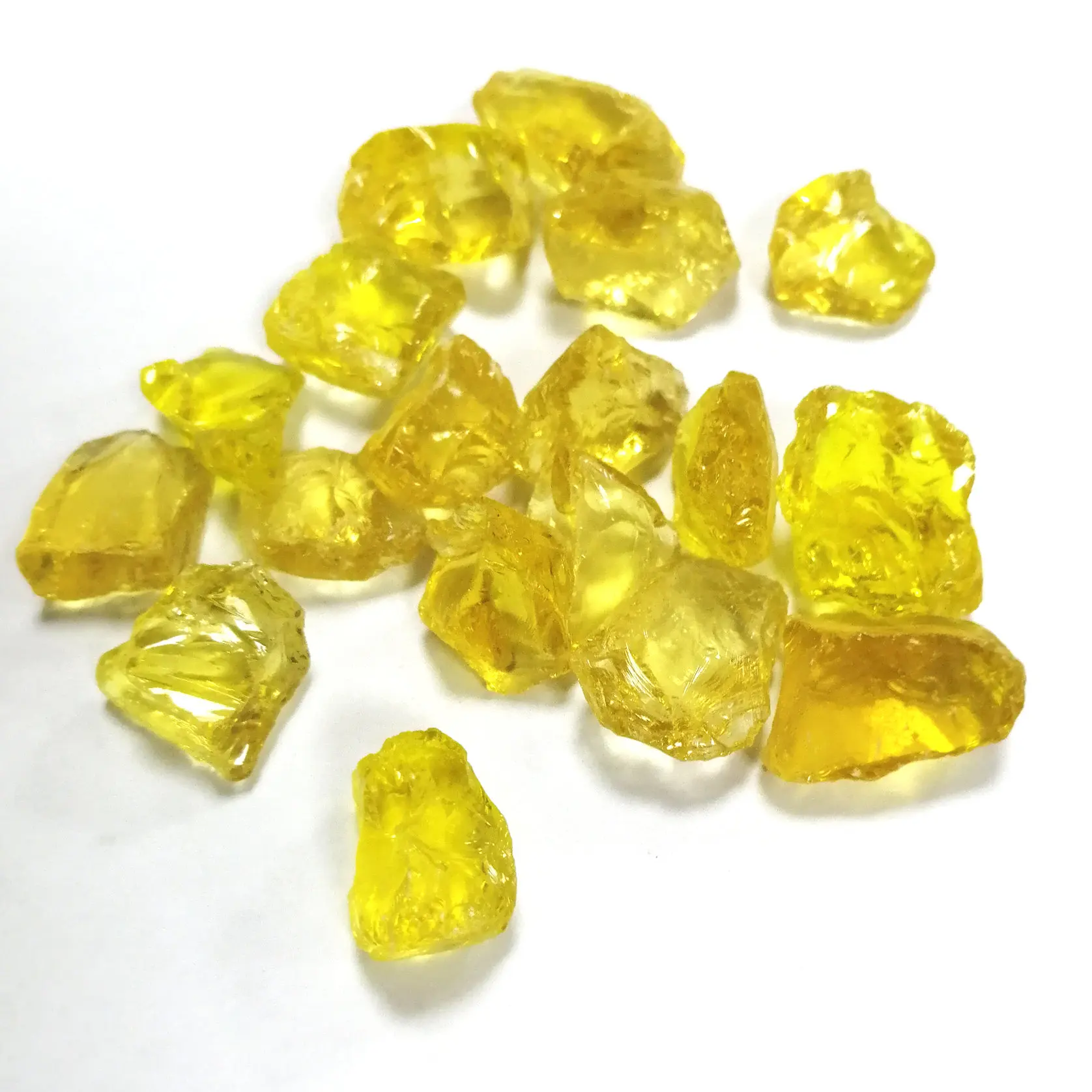 Manufacturer factory price yellow aggregate  broken glass block rock for landscaping and garden decoration