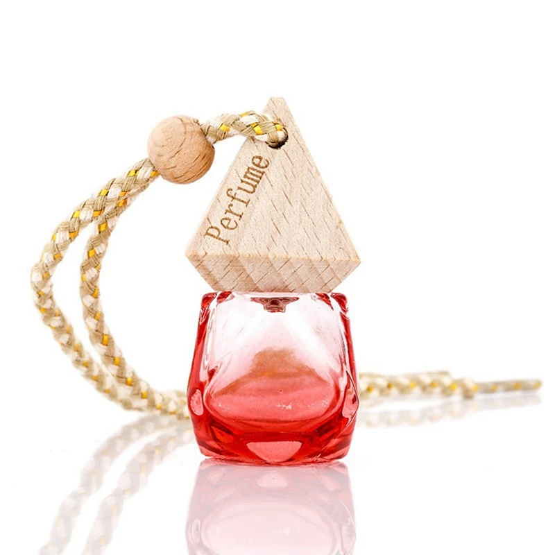 Factory hot sale car hanging type perfume pendant essential oil diffuser glass perfume bottle