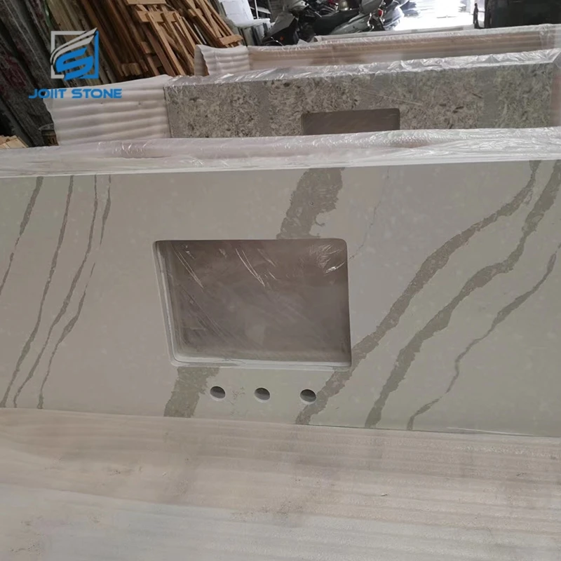 Top Quality Competitive Price Black Quartz Stone Kitchen Work Tops