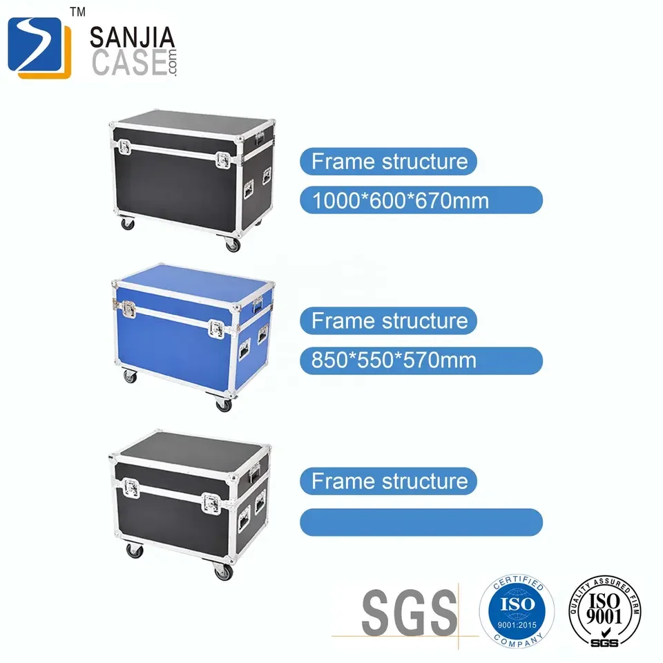 LCD TV aluminum  case Film broadcasting flight case toolbox case with honeycomb panel