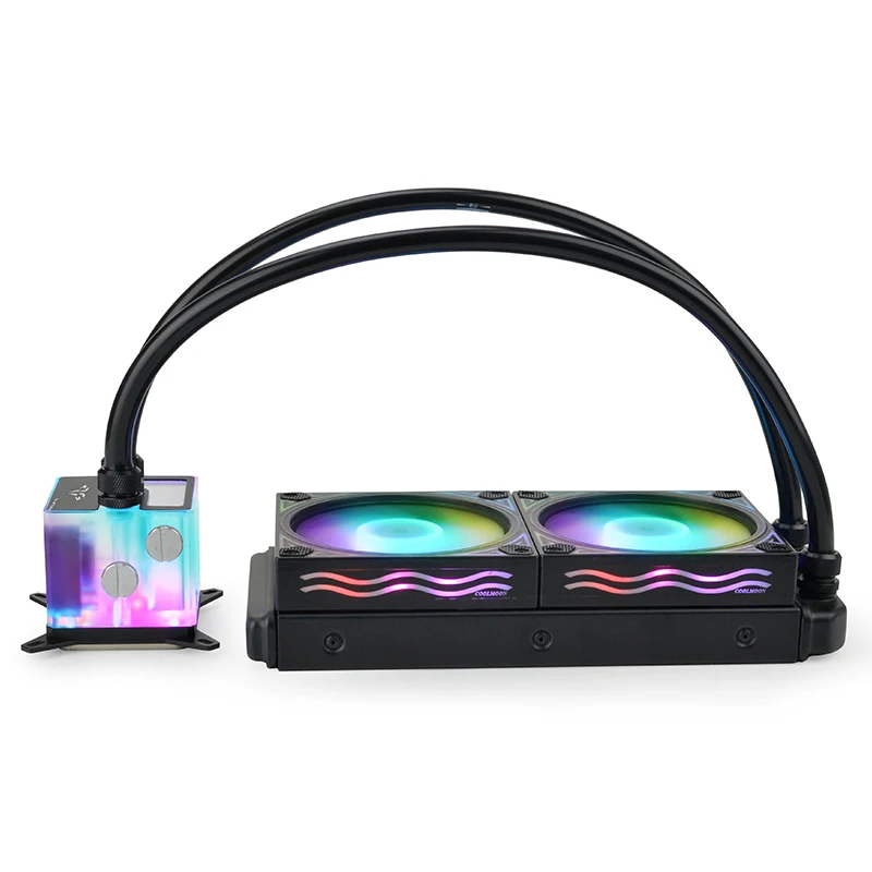 Кулер для процессора с водяным охлаждением, RGB-подсветкой, LGA 1151/2011/AM3 +/AM4