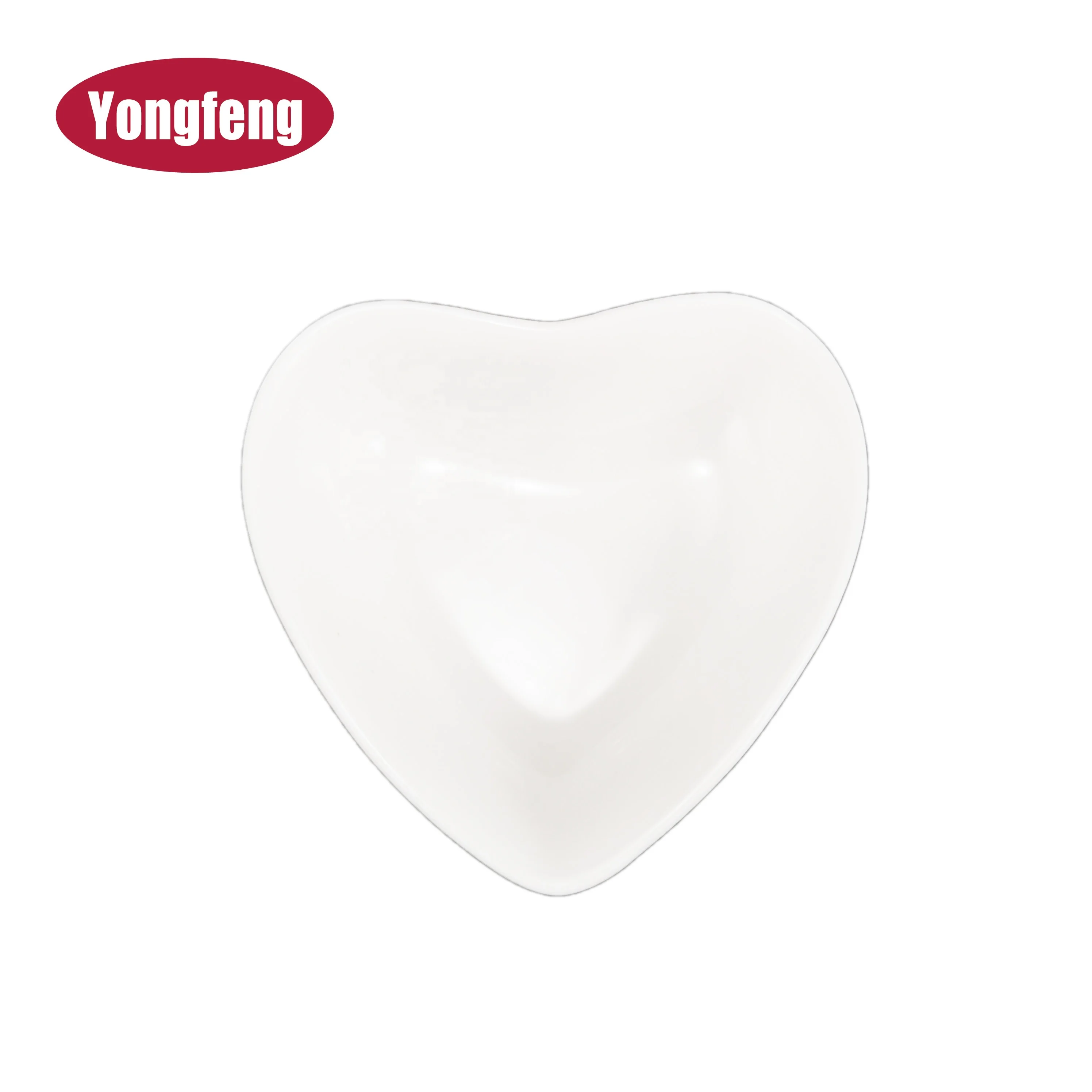 Заводская поставка, красивая керамическая тарелка в форме сердца для соевого соуса, суши, васаби