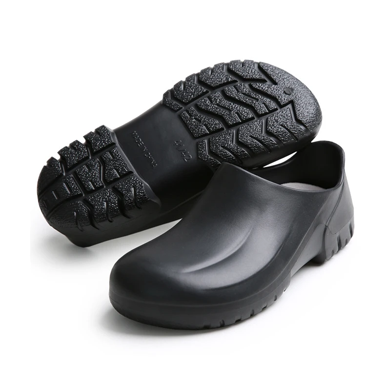 Waterproof Work Shoes Lightweight With Thick Soles Clean Non-Slip Food Restaurant Safety Rain Shoes Ankle Kitchen Nurse Shoes