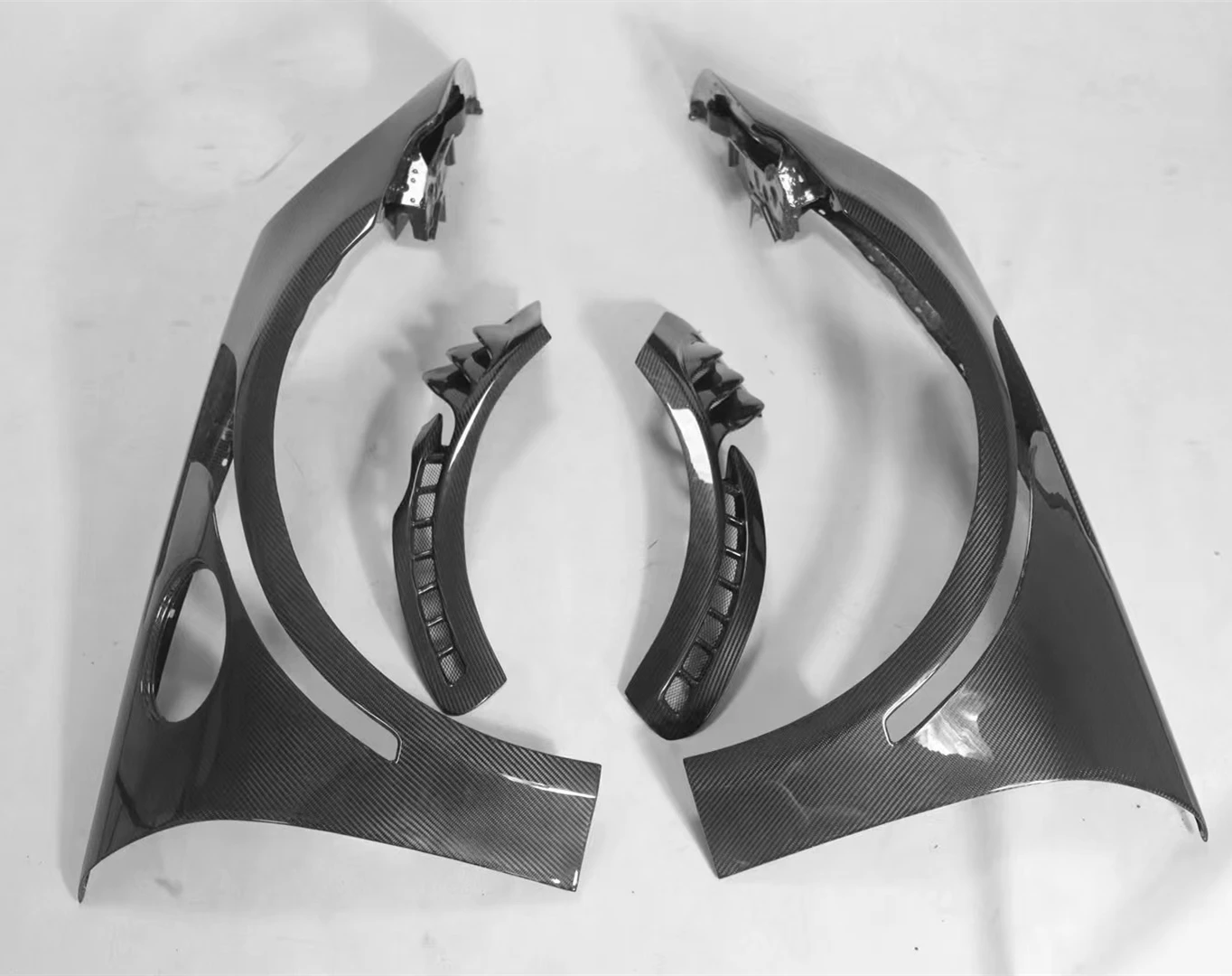 Carbon fiber body parts car exterior accessories Glossy Black Carbon Fiber Vented Front Fenders For Porsche Carrera 911 992