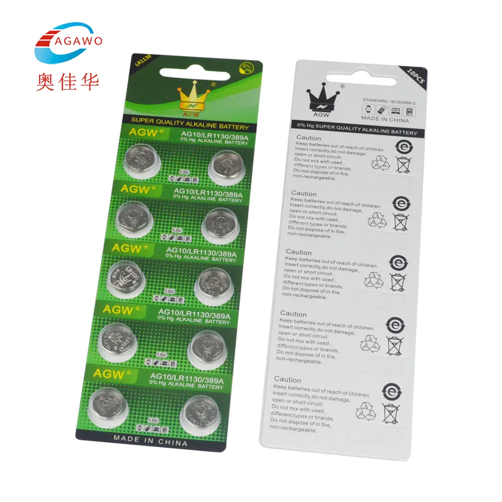 CROWN C Button Cell Battery A10 Lr1130 Button Cell Battery Lr1130 Battery Cell for Toys