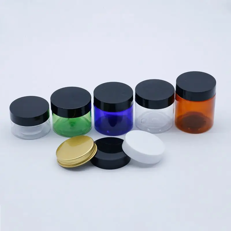 5g 10g 15g 20g 30g 50g 100g Premium luxury empty matte cosmetic container amber round frosted matte glass jar with lids
