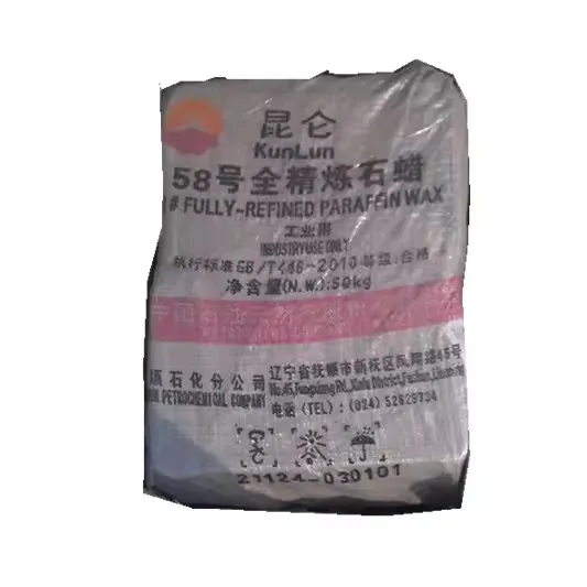 Factory Price Candle/parafin Wax/kunlun Fully Refined Paraffin Wax 58-60 For Sale